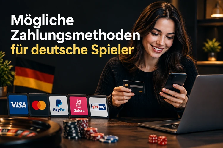 Mögliche Zahlungsmethoden für deutsche Spieler
