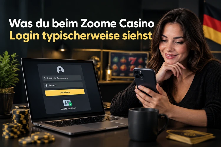 Was du beim Zoome Casino Login typischerweise siehst
