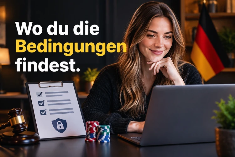 Wo du die Bedingungen findest